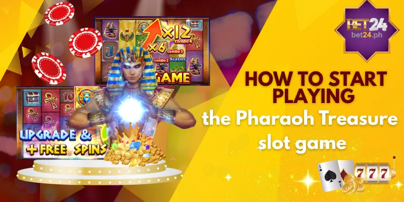 How to start playing the Pharaoh Treasure slot game
