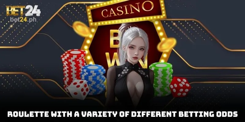 Roulette with a variety of different betting odds