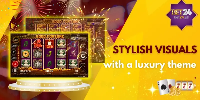 Stylish visuals with a luxury theme
